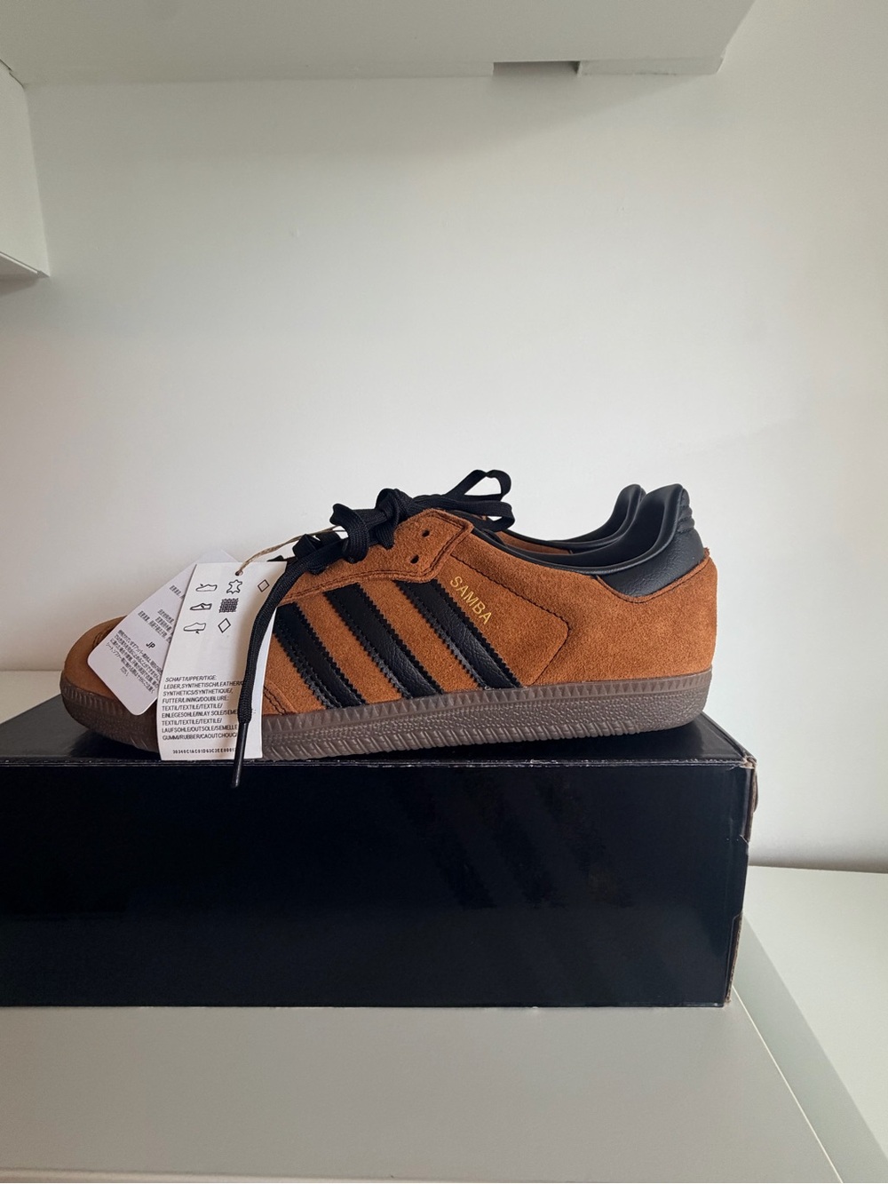 adidas Samba Suede Sneakers - Brown & Black size 10 - Picture 3 of 13